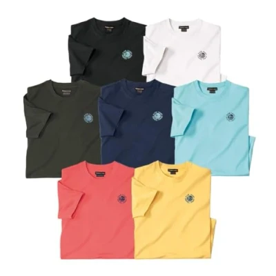 Imagen de ATLAS FOR MEN Lote de 7 Camisetas Lisas Palm Coast M