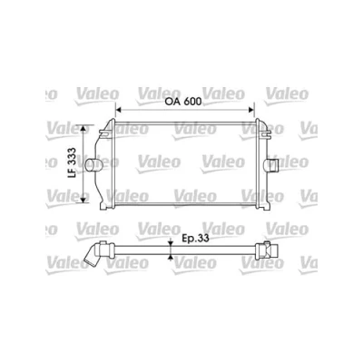 Imagen de VALEO 817924 Intercooler Aluminio sin sensor RENAULT: ESPACE 3