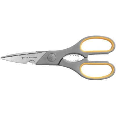 Imagen de Westcott Titanium Super Softgrip Tijeras multifunción, 21 cm, color gris/amarillo