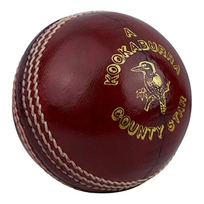 Imagen de Kookaburra County Star Pelota de críquet (134.7 g), Color Rojo