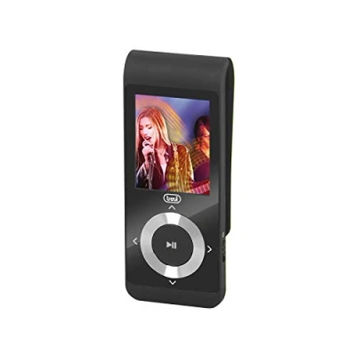 Imagen de Trevi MPV 1728 SD Reproductor MP3 con Tarjeta Micro incluida, de vídeo, batería Recargable, Clip para Uso Deportivo, Negro