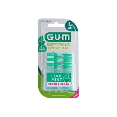 Imagen de Gum Cepillo suave Comfort Flex Cool Mint grande, 40 cepillos