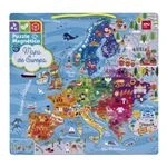 Imagen de APLI Kids 19246 Puzle magnético mapa de Europa Juego 45 imanes Para aprender la geografía Europea niños a partir 5 años