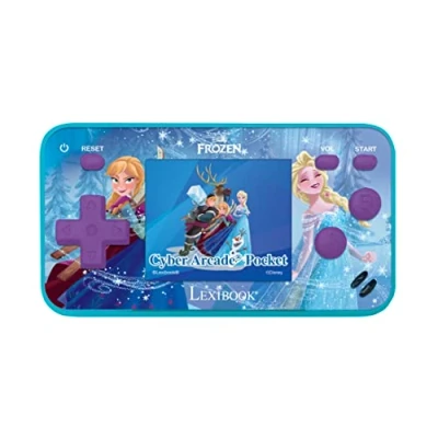 Imagen de Lexibook, Frozen, Cyber Arcade Pocket, Consola de Juegos portátil, 150 Juegos, Pantalla LCD 1,8&quot;, Funciona con Pilas, Morado/Azul, JL1895FZ