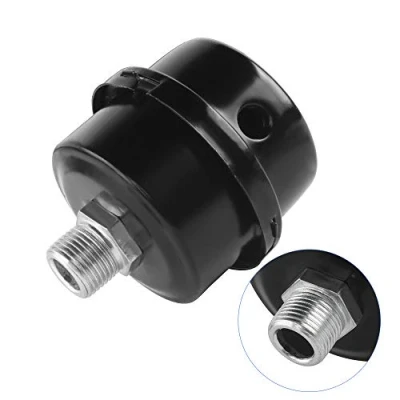 Imagen de Silenciador de Filtro Compresor Aire 3/8&quot;16MM, Admisión Metal, del Compresor(Negro)