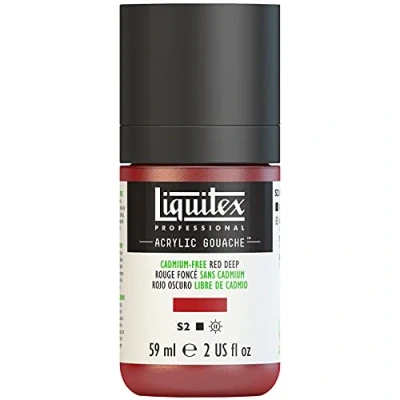 Imagen de Liquitex Professional Gouache acrílico extrafino viscocidad Baja, Tubo 59 ml, Rojo