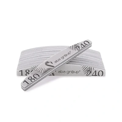 Imagen de Aba Group 10 unidades de pulidor uñas profesional Premium 180/240 Demi luna, bloque para pulir, resistente, un solo uso, preciso, manicura,kit pulido