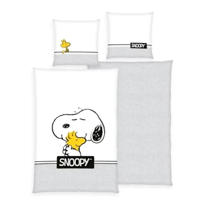 Imagen de Arle Living Peanuts Snoopy Tweety Juego de cama (reversible, 135 x 200 cm y 80 cm), diseño