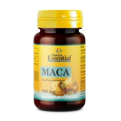 Imagen de Nature Essential Maca 500 mg de Ginseng Peruano 50 Cápsulas Ayuda a la Resistencia y Memoria Contribuye Combatir Fatiga Pack 2 Unidades