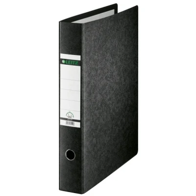 Imagen de Leitz Cardboard binder Negro Carpeta (Negro, A3, 500 hojas, 7,7 cm, 80 gsm, 56 mm)
