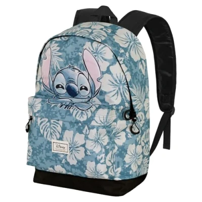 Imagen de Karactermania LILO AND Stitch Aloha FAN HIGH Mochila escolar para niños, Talla: One Size, Azul