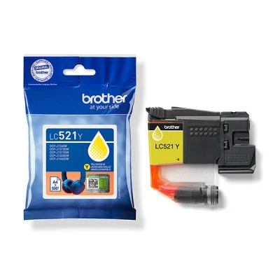 Imagen de DCP J1360DW Brother LC 521Y cartucho de tinta amarillo