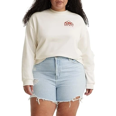 Imagen de Levi&#039;s Plus Size Graphic Salinas Crew Sweatshirt Mujer, Mountain Top Gardenia, 1XL