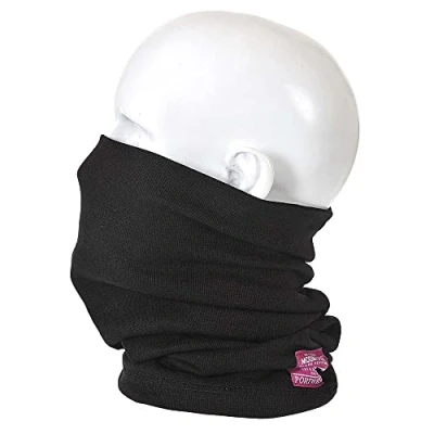 Imagen de Portwest Prenda Para El Cuello Ignífuga Y Antiestática, Color: Negro, FR19BKR