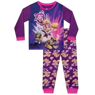 Imagen de Pijama Patrulla Canina Marshall, Liberty, Skye Niña La Superpelí­cula Pijamas De Morado 7 8 años