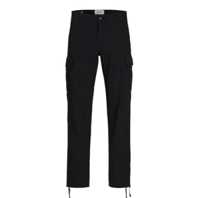 Imagen de Jack &amp; Jones Jpstkane Jjbarkley Pantalones cargo, Hombre, Talla: 42x36, Black