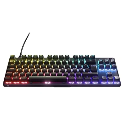 Imagen de SteelSeries Apex 9 TKL Teclado Mecánico de Gaming Interruptores ópticos Accionamiento 2 puntos Factor forma compacto Esports intercambiables nórdico (QWERTY)