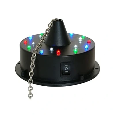 Imagen de BeamZ Motor 18 luces LED para bola de discoteca alimentado por pilas, modo audio/automático, espejos, efecto luz DJ, esfera PVC, decoración espejo.
