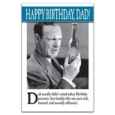 Imagen de Jokey Tarjetas de felicitación para papá, tarjeta cumpleaños divertida papá