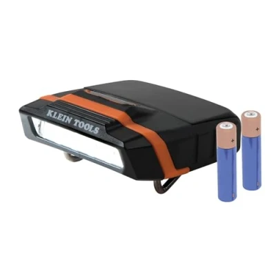 Imagen de Klein Tools 56402 Visera con tapa, luz LED clip, cabezal pivotante, 2 pilas AAA incluidas