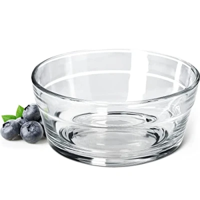 Imagen de KADAX Ensaladera, cuenco para servir de cristal, aperitivos apto lavavajillas, frutero, transparente postre, cristal (12,5 cm, 2 unidades)