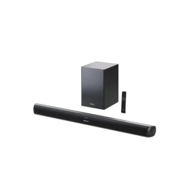 Imagen de Sharp HT SBW202 Barra de Sonido 2.1 con Subwoofer inalámbrico, Bluetooth, HDMI ARC/CEC, USB Playback, 200W, Audio óptico Digital, AUX, 92 cm, Color Negro