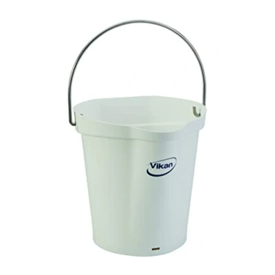 Imagen de Cubo Vikan blanca, 12 L, Vikan, Blanco Adecuado para Ganadería