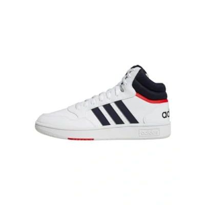 Imagen de adidas Hoops 3.0 Mid Lifestyle Basketball Classic Vintage Shoes, Zapatillas Hombre, Cloud White Legend Ink Vivid Red, 43 1/3 EU