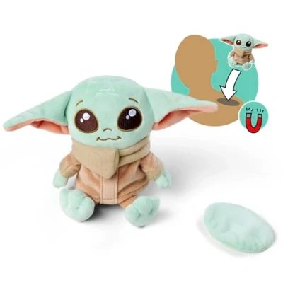 Imagen de Simba Peluche Grogu para Hombro 12 cm. en Forma de magnético Llevar. Licencia Disney 100% Original Apto Todas Las Edades. (6315870462)