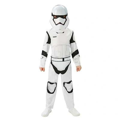 Imagen de Rubies Disfraz Stormtrooper EP7 Clásico para niños y niñas, Jumpsuit con máscara, Oficial Star Wars, Unisex Cosplay, Cumpleaños Fiestas