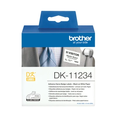 Imagen de Etiquetas Brother DK11234 Blanco Negro