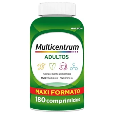 Imagen de Multicentrum Complemento Alimenticio Multivitamínico y Multimineral para Adultos Adolescentes, Sin Gluten, 180 Comprimidos