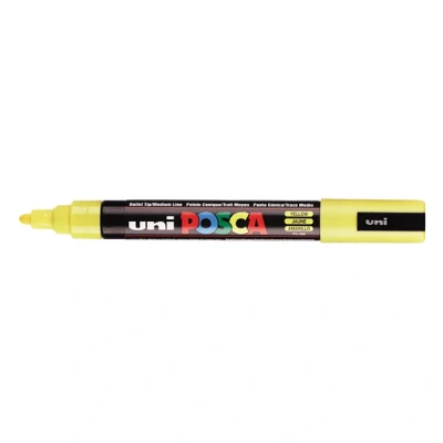 Imagen de Uni Ball 182507 Marcador POSCA PC 5M, con punta redonda mediana, amarillo, 1 pieza