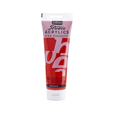 Imagen de Pébéo Acrílico Fine Studio Pintura acrílica Rojo Cadmio Oscuro Imitatión 250 ml