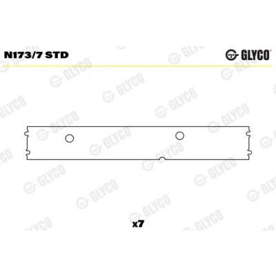 Imagen de GLYCO N173/7 STD Cojinete de árboles levas