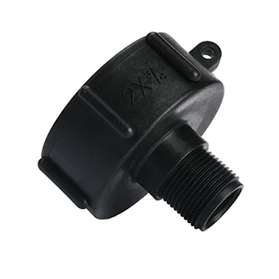 Imagen de Sukudon Adaptador de Tanque IBC Conector Grifo Manguera plástico S60X6 Tapa Rosca Gruesa a Agua 3/4 &quot;para válvula tonelada
