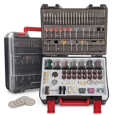 Imagen de Hi Spec Juego de Accesorios Multiuso para Amoladora/Herramientas Rotativas 305 Piezas. Ideal Bricolaje, Perforar, Limar, Cortar, Moldear, Grabar, y Perforar. Con Caja Almacenamiento