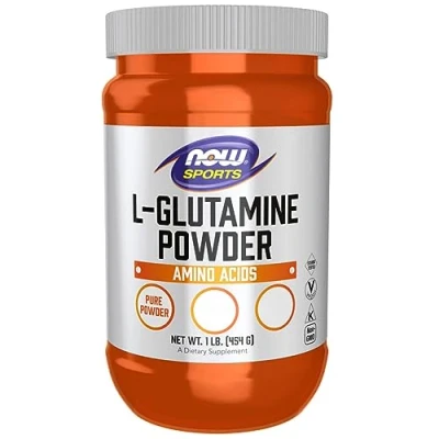 Imagen de Now Foods L Glutamina, 454g Polvo vegano, Aminoácido, Testado en Laboratorio, Vegetariano, Sin Gluten, Soja, OGM