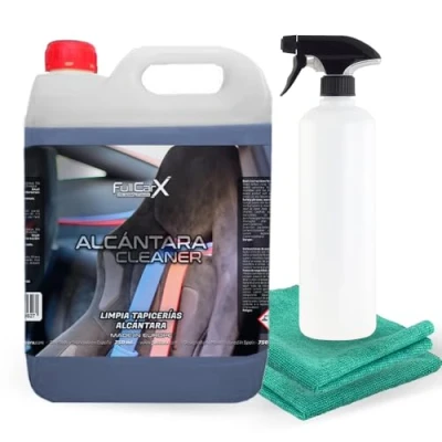 Imagen de FULLCARX Alcantara Cleaner 5 Litros Limpiador Alcántara Coche, Limpia Tapicerías Textil Potente Elimina Manchas Asientos Tapicería, Aroma Fresco Neutraliza Olor Producto Limpieza Detailing Profesional