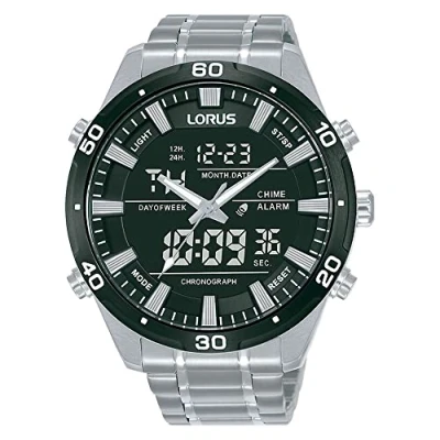 Imagen de Lorus Reloj Análogico Digital para Hombres de Cuarzo con Correa en Metal RW649AX9
