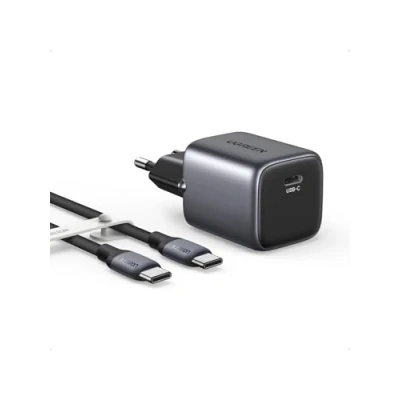 Imagen de UGREEN Nexode 30W Cargador USB C GAN con Cable Silicona de 1M para Google Pixel 7 Pro 6A, dji Mini 3 Pro, Carga Rapida Compatible iPhone 16 15 14 13, iPad, Galaxy S23/S22/S21