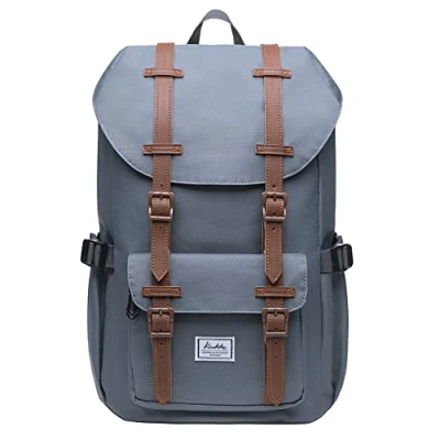 Imagen de KAUKKO Mochila Tipo Casual de Hombre y Mujer para Portátil Escuela, Viajes o Senderismo Mini tamaño Gris