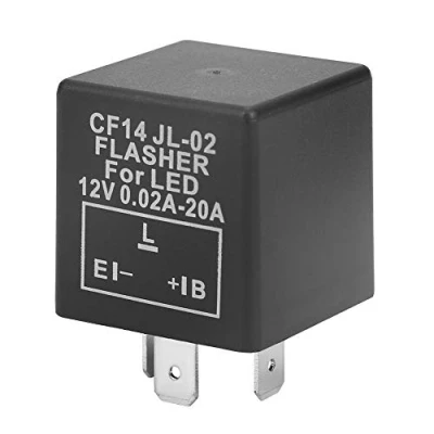 Imagen de LED Flasher Relay 3 Pin 12V 0.02A 20A CF14 JL 02 Relé de Flash para luz señal giro Hyper Fix