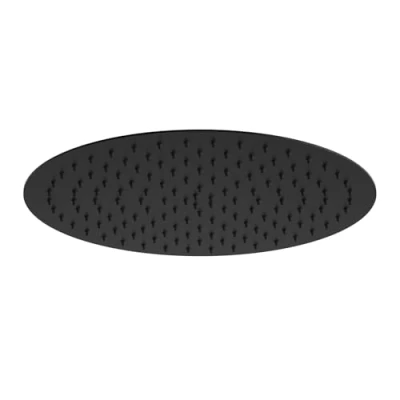 Imagen de JOHO Alcachofa de Ducha lluvia 12 pulgadas, Cabezal acero inoxidable con boquillas antical, Rociador para empotrable, D30 cm, negro