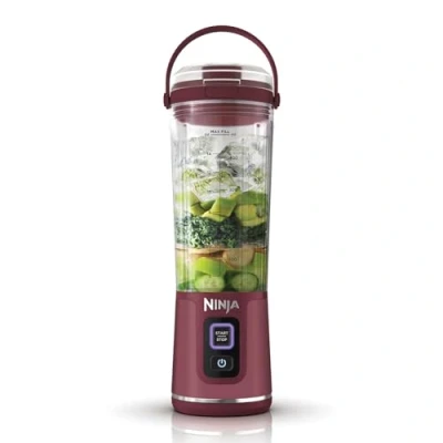 Imagen de Ninja, Batidora compacta motorizada, 530 ml, rojo arándano, BC151UKCR