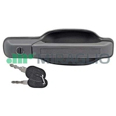 Imagen de MIRAGLIO 80/347 Manecilla de Puerta derecha, delante y detrás con llave gris IVECO: DAILY 2 Kasten/Kombi, Pritsche/Fahrgestell