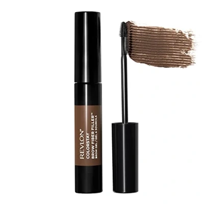Imagen de Revlon ColorStay Relleno de fibra para cejas, gel cejas resistente al agua, 303, color marrón medio