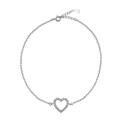 Imagen de Sofia Milani Pulsera para Mujeres en Plata de Ley 925 con Circonitas Colgante Corazón 30020