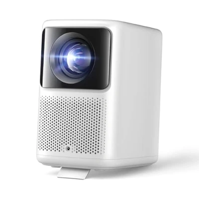 Imagen de Dangbei N2 proyector doméstico con licencia oficial de Netflix, cine en casa 500 lúmenes ANSI, WiFi 5G y Bluetooth 5.0, corrección trapezoidal automática (blanco)