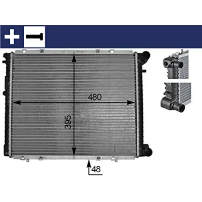 Imagen de MAHLE ORIGINAL CR 152 000S Radiador, refrigeración del motor RENAULT: Trafic I Furgoneta, 19 II Hatchback, Furgoneta / Hatchback